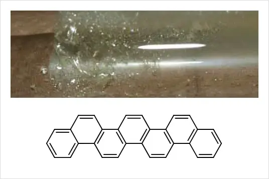 Phenacene sublimation under gas-flow